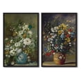 thumbnail image 5 of Vintage Flower Framed Wall Art 16x24in2pcs Framed Black Modern Farmhouse Kitchen Bathroom Office Decor Retro Floral Classic Wall Prints, 5 of 5