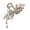 4, variant on Rhinestones Hair Clip With Beaded Fringe Durability Metal Hair Accessory