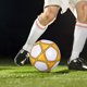 thumbnail image 4 of Advancent Pelota de fútbol duradera y resistente al desgaste, para deportes al aire libre, adecuada para varios lugares, pelota de fútbol al Deportes y aire libre Pentagrama amarillo cuatro, 4 of 6