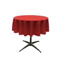 thumbnail image 2 of LA Linen TCpop51R-RedP98 Nappe en Popeline de Polyester, Rouge - 51 Po. Ronde, 2 of 9
