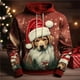 thumbnail image 3 of Sudadera con capucha navideña para hombre, sudadera con estampado 3D de animales, sudadera de manga larga, sudaderas casuales de gran tamaño para hombre, sudaderas con capucha, ropa, 3 of 5