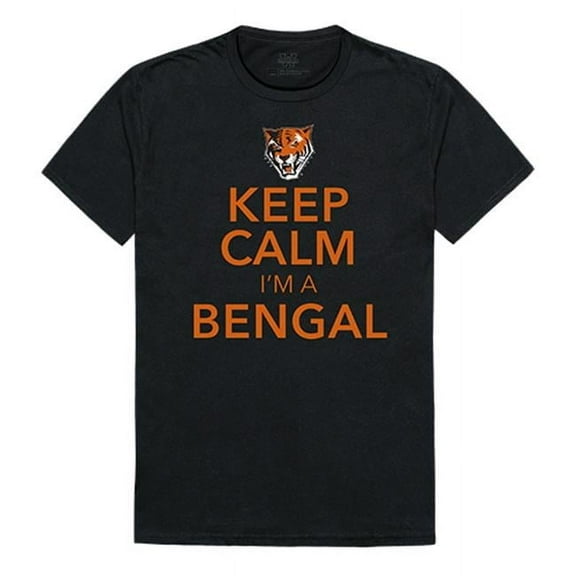 W Republic Apparel 523-107-E27-05 Buffalo State Keep Calm Mens Tee, Black - 2XL