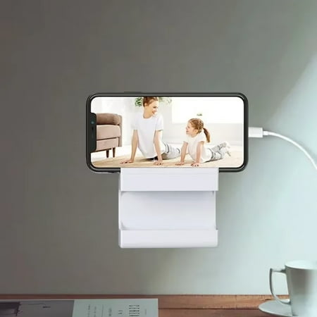 

Adhesive Remote Control Holder Box for Living Room Organization - Drill-Free Mobile Phone Charging Socket Organizer with Remote Control Management