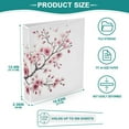 thumbnail image 5 of Pink Cherry Branch Hardcover 3 Ring Binder 1.5 inch Round Rings with Interior Pockets Binders Organizer Office School 2 Pack, 5 of 9