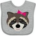 thumbnail image 3 of Inktastic Raccoon Girl Animal Girls Baby Bib, 3 of 4