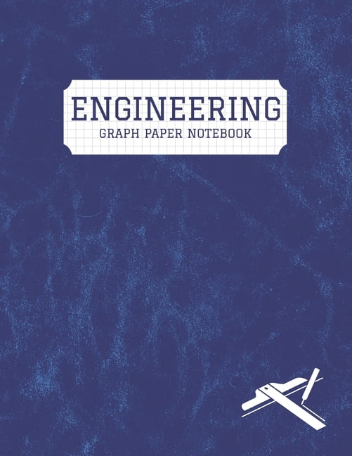 Engineering Notebook Graph Paper 8.5 x 11 Inch (21.59 x 27.94 cm) Quad Ruled 5x5 100 Pages