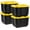 White, variant on IRIS 11.5 Gal/46 Qt All-Weather Heavy-Duty Stackable Storage Plastic Bin Tote Container with Quick Snap Lid 20", 4Pk