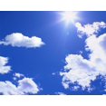 thumbnail image 3 of 3D Ceiling Paper Blue & White Clouds SKU# WAL0171, 3 of 8