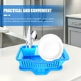 thumbnail image 3 of Dish Drying Rack for Kitchen Counter - Large Dish Rack with Drainboard, Rustproof Dish Drainer with Utensil Holder for Sink Plastic Bowl Rack for Storage Single Layer Bowl Rack, 3 of 9