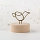 thumbnail image 2 of Portatarjetas de mesa Diseño único y lindo Portatarjetas de presentación con base de madera para decoración de hogar y oficina Pájaro, 2 of 5