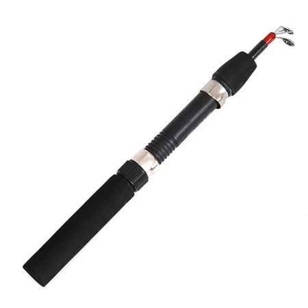 24.4IN Telescoping Ice Fishing Rod Mini Pole Winter Ultra-light Fishing Tackle (Best Ultra Light Ice Rod)