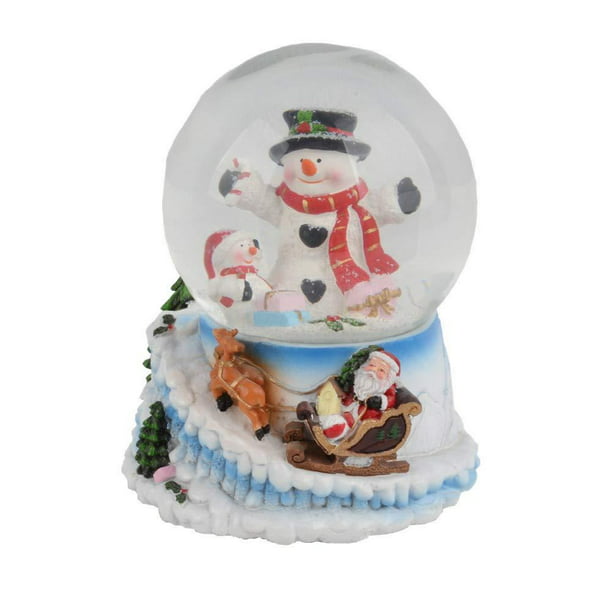Elegantoss 100 MM Musical Christmas Snowman Water Globe with music in ...