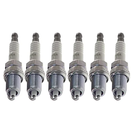 NGK V-Power Spark Plug Set (6 Pieces) 5084 For Cherokee CJ5 CJ7 Wrangler 4.2 L6