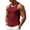 Wine, variant on Delconic Men’s Retro Loose Fit Gym Tank Top Stretchy Quick Dry Contrast Trim Athletic Training Vest Sleeveless Sportswear for Workout Fitness Army Green L