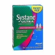 Systane Ultra Eye Drops Lubricant High Performance, Two 4ml bottles, 0.14 Fl. Oz