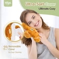thumbnail image 3 of Microwave Heating Pad for Period Cramps, Microwavable Moist Heat Pack Hot Compress for Pain Relief, Cute Unscented Plush Heating Pad for Women Kids Girls, with Washable Cover, Gingerbread Man, 3 of 6