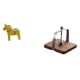 thumbnail image 1 of Estatua de escritorio, figura creativa de caballo Dalecarlian, soporte para papel, servilletero, organizador de mesa elaborado en madera maciza, adecu, 1 of 8