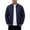 Navy, variant on Mens Bomber Jackets Diamond Quilted Fall Winter Rib Varsity Lightweight Coat Fleece Lined Warm Padded OutwearNavy S