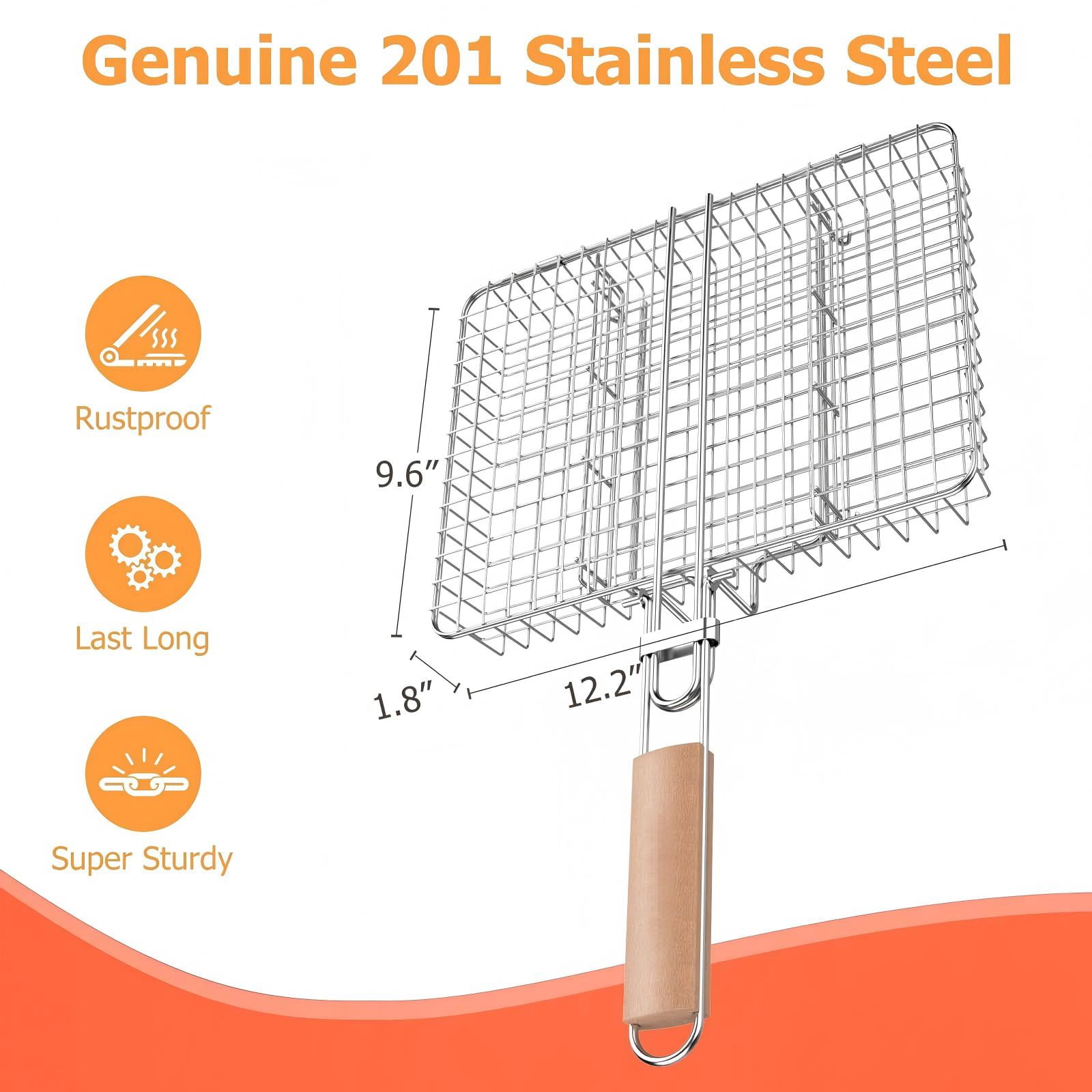 Stainless Steel BBQ Grilling Basket