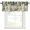Black, variant on Green Forest Rod Pocket Curtain Valance, Modern Art Animals Watercolor Rustic Farmhouse Window Valance for Living Room, Bedroom, Kitchen 54"W x 18"L
