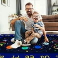 thumbnail image 5 of Kids Playmat Kids Educational Rug Solar System Alphabet, Play Rug Learning Carpet for Playroom Bedroom Nursery Non-Slip Soft Area Rug, 8 x 10 FT, 5 of 7