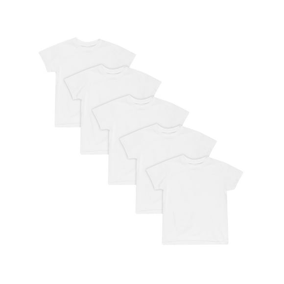 Hanes Bambin Garçons Équipage Sous-Vêtement 5-Pack, 4, Blanc