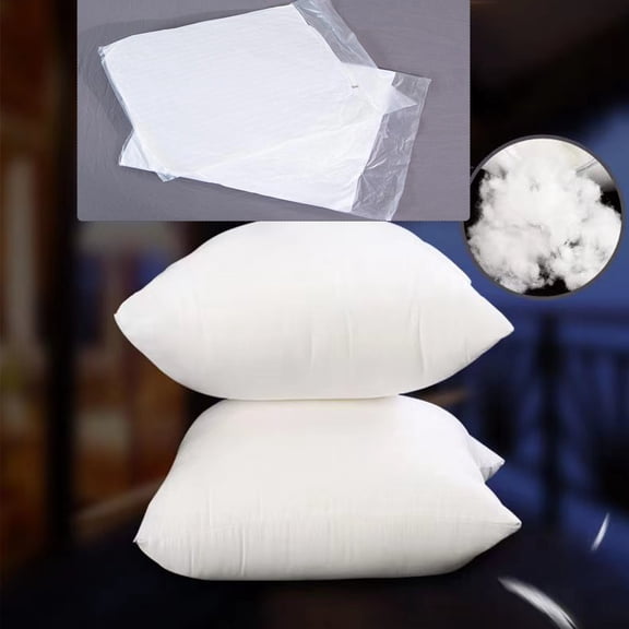 24x24 Inch Synthetic Down Alternative Square Pillow Insert Form Stuffer for Sofa Shams, Decorative Throw Pillow, Cushion and Bed Pillow Stuffing - Hypoallergenic 24“X 24”