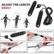 thumbnail image 4 of Cuerda para saltar para adultos, cuerda para saltar con rodillos ajustables para boxeo, CrossFit, deportes, equipo de entrenamiento cardiovascular JM, 4 of 5
