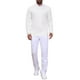 thumbnail image 2 of SUÉTER DE PULLOVER DE PUNTO TEXTURIZADO EN ESPIRAL PARA HOMBRES, AJUSTE DELGADO, CUELLO REDONDO, MANGA LARGA, S, BLANCO, 2 of 6