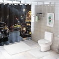 thumbnail image 7 of Orinice American Scene Painting Bathroom Decor Set with Hooks, Colorful Luxurious Graphic Print Polyester Fabric Shower Curtain Set, 100% Polyester Home Bathtubs Decoration 69x72, 7 of 7