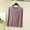 Purple, variant on Women Casual Soft Undershirt, Women's Long Sleeve Tops, Women's Solid Color Warm Comfortable Crew Neck Layering Top Shirt for Ladies Purple, XXL