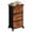 Rust Brown, variant on CONCETTA Movable Fabric Dresser with 3 Drawers, Storage with Wheels for Bedside, Home Office, Gray