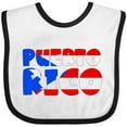 thumbnail image 3 of Inktastic Puerto Rico Flag in Text Boys or Girls Baby Bib, 3 of 4