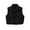 Black Vest, variant on Htigea Cropped Puffer Vest for Women Sleeveless Zip Up Stand Collar Gilet Lightweight Fall Winter Padded Jackets with Pockets Wine M