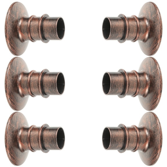 unbranded 6 Pcs Pillar Taper Candlestick Holder Holders Clear Centerpieces Dinner Party