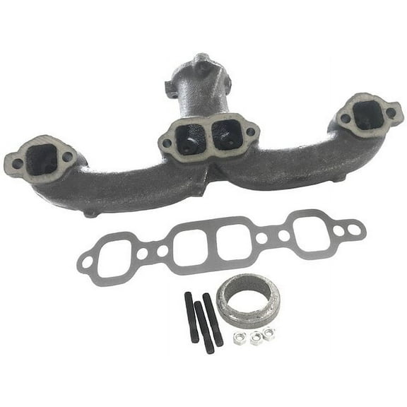Exhaust Manifold - Compatible with 1957, 1966 - 1980 Chevy Corvette 1967 1968 1969 1970 1971 1972 1973 1974 1975 1976 1977 1978 1979