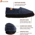 thumbnail image 5 of Acorn Unisex-Kid's Moc Slipper Big Kid ( Years) 5-6 Big Kid Blue Check, 5 of 5