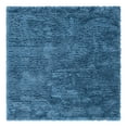thumbnail image 3 of Unique Loom Infinity Shag Collection Area Rug - Jinko (8' Square Aegean Blue), 3 of 7