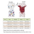 thumbnail image 2 of TSADFHJI Jupe Longue Noire Fluide Femme Été Décontractée Manches Courtes Imprimé Floral Col Rond Robe Ample Boho Plage Robe d'Été avec Poches m, 2 of 4