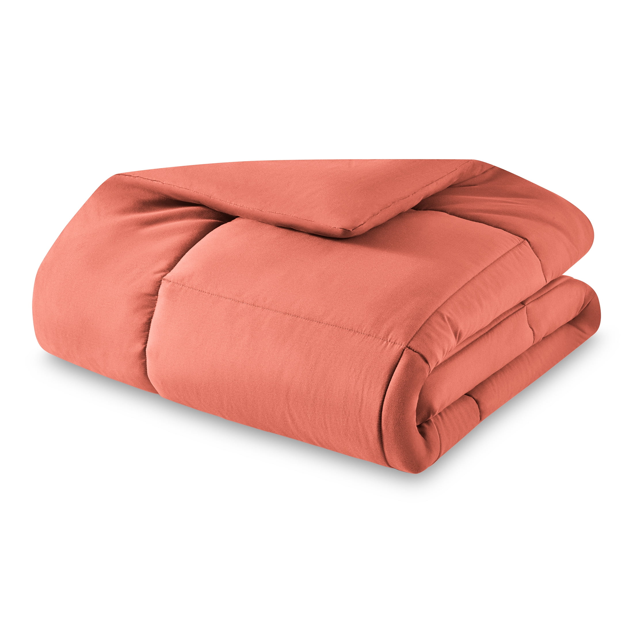Mainstays All in One Reversible Comforter and Sheet Set- 7 Piece, Queen, Red Canyon