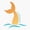 1pcs, variant on H2O Mermaid Tail Ocean Wave Sticker