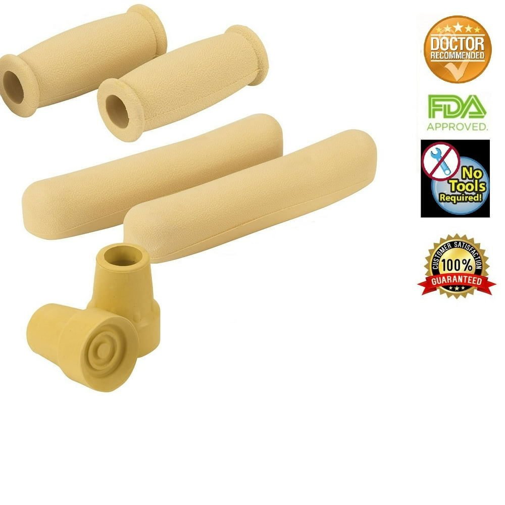 Crutch Replacement Part Kit by HEALTHLINE, Walking Crutches Replacement