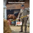 thumbnail image 4 of VEVOR Manure Fork, 18 Angled Tines, Horse Manure Rake with Long Fiberglass Handle, 61 in Durable Plastic Pitchfork Muck Rake Tool for Gardening Horse Stall Stable Grass Hay Cleaning Farm Work, 4 of 9