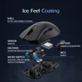 thumbnail image 6 of Delux M900PRO Ultra-light Version Wireless Gaming Mouse Ergonomic 1K/8K Polling Rate 50g PAW3395 for Right Big Hand PC Gamer, 6 of 10