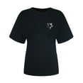 thumbnail image 5 of AherBiu Hauts d'Été pour Femmes Manches Courtes T-Shirts Confortables Imprimé Cœur Col Rond Basiques Blouse, 5 of 5