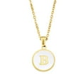 thumbnail image 4 of Clearance Now! Alloy Nelace English Letter Nelace Circular Pendant 26 Nelac✨ A-Z / ω R3A8, 4 of 9