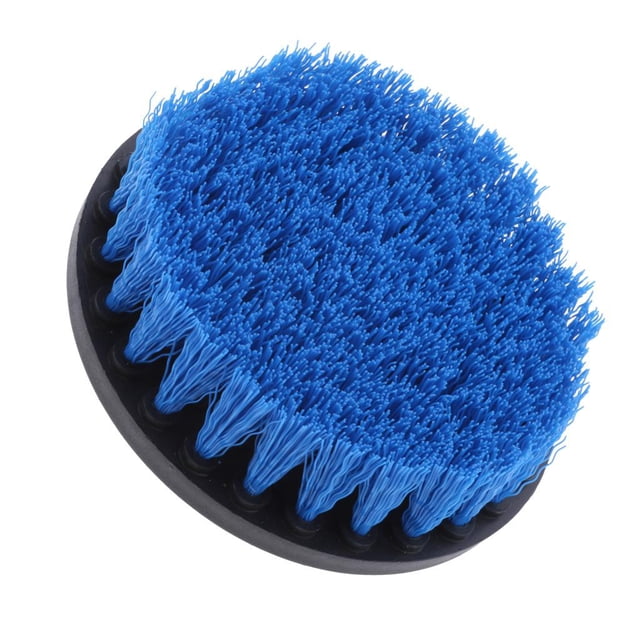 Accesorio de Taladro para Cepillo de Fregado 1PC - Accesorio de Cepillo de Limpieza Alimentado Por Taladro - Ideal para Azulejos, Pisos, Ladrillos, Ce Azul Medium Brush 5 pulgadas CUTICAT Cepillo de limpieza de taladro