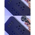 thumbnail image 4 of 1 Pce, Prise de Courant avec 3 USB et 1 Tapy-C, Prise Plate de Protection contre les Surtensions, avec 8, 4 of 4