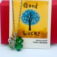 thumbnail image 7 of 4 Leaf Clover Necklace for Women - St Pattys Necklace - St. Patrick Day Necklace (Silver Necklace), 7 of 7