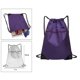 thumbnail image 3 of Bolsa impermeable con cordón para gimnasio, con cremallera exterior, para playa y gimnasio Púrpura, 3 of 9